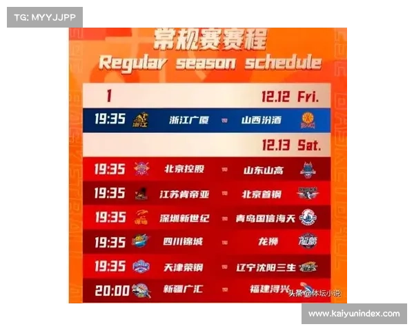 CBA新赛季12月12日揭幕，卫冕冠军广厦主场迎战山西